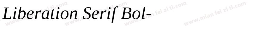 Liberation Serif Bol字体转换
